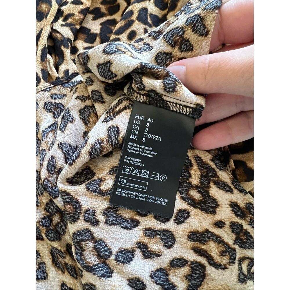 H&M Cheetah Print Blouse - Picture 7 of 7